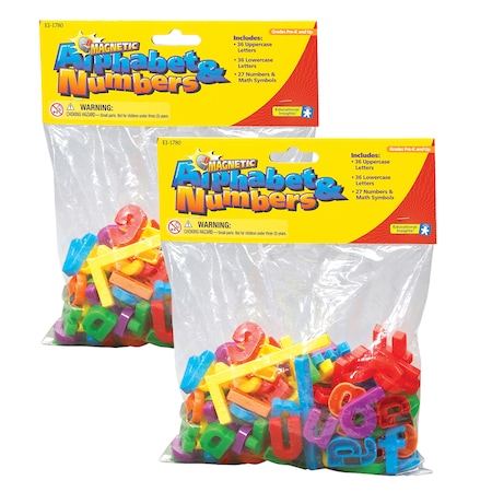 Educational Insights Magnetic Letters & Numbers, 99 Pieces, PK2 1780